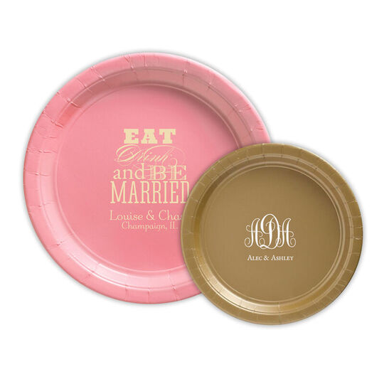 Design Your Own Wedding Paper Plates